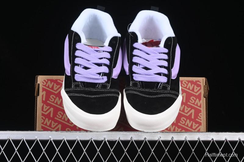 Vans Knu Skool Purple Grape Love Comfortable Fashion Slip-Resistant Wear-Resistant Low-Top Casual Skate Shoes - VN0009QC6BT1