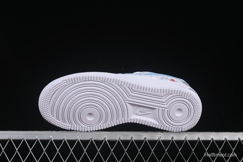 Nike Air Force 1 '07 Low Casual Sneakers with Erciyuan Hand-Painted Graffiti Lingzhu Aobing Design - HF0022-010
