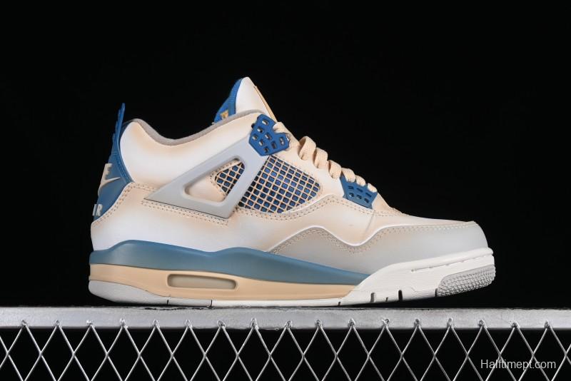 Nike Air Jordan 4 Retro Basketball Shoes Blastoise Collaboration - 308797-105