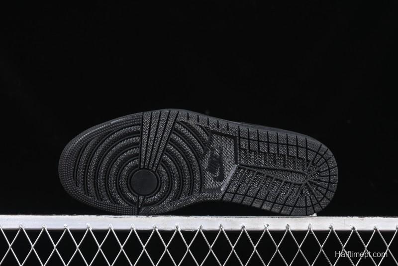 Nike Travis Scott x Fragment Design x Air Jordan 1 Low OG SP AJ1 Year of the Snake Limited Black Snake Web Low Top Casual Sneakers - CH6336-018