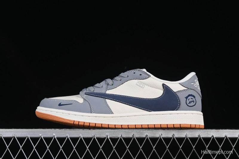 Nike Travis Scott x Fragment Design x Air Jordan 1 Low OG SP AJ1 Retro Sneakers - LD2025-005