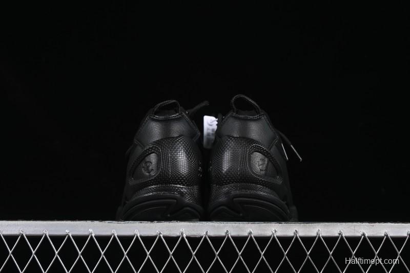 Men's All-Black Premium Leather Sneakers – Sleek & Versatile Design