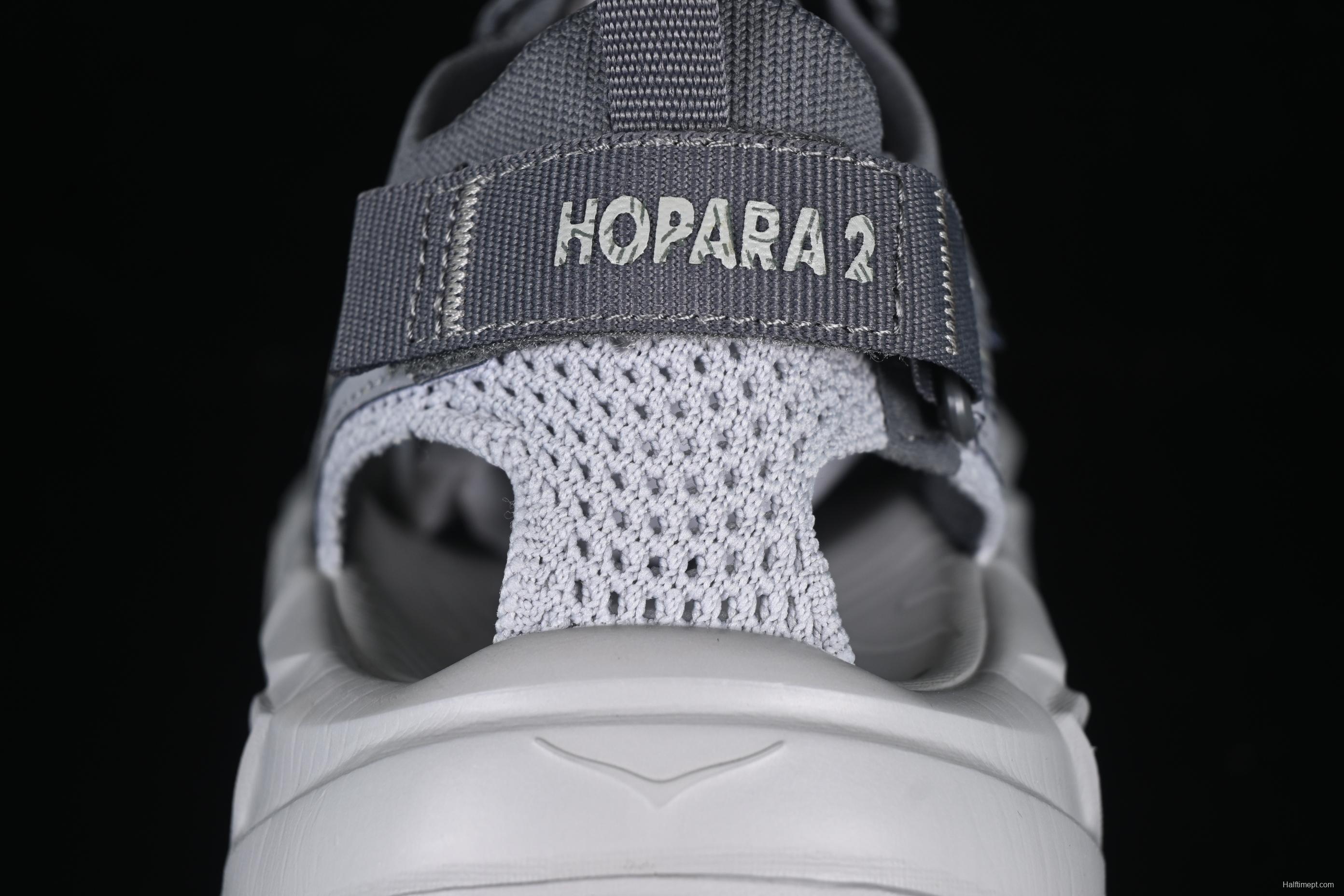 HOKA One One Hopara Gray Adventure Sandals – Trail-Ready Performance Footwear