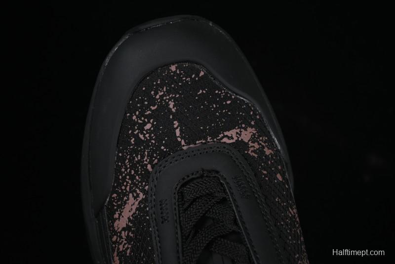 Stone Island Grime Panelled Low-Top Lifestyle Sneakers in Dark Brown - 79FWS0303