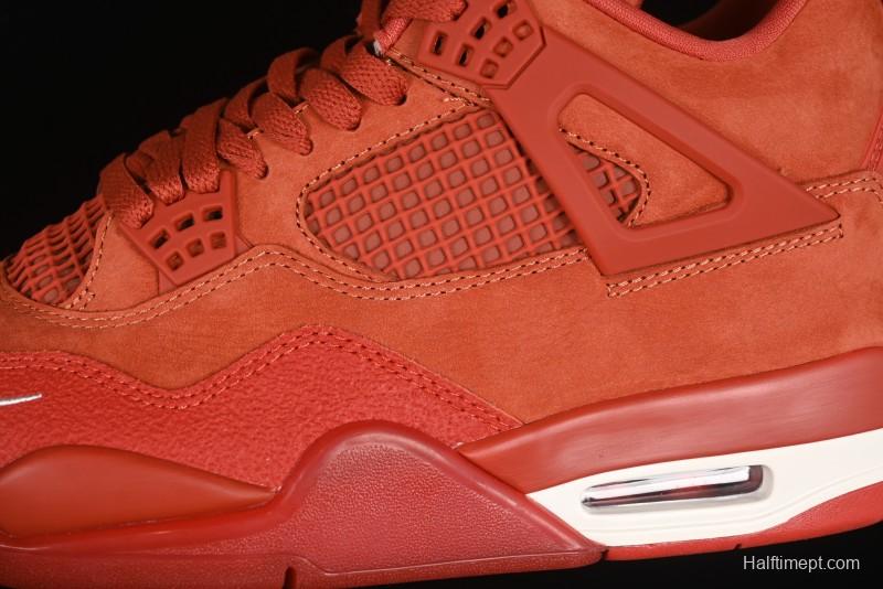 Nike Nigel Sylvester x Air Jordan 4 Retro High OG "Brick By Brick" Sneakers - HF4340-800