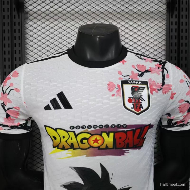 Player Version 2025 Japan White with Dragon Ball Character & Cherry Blossom Jersey