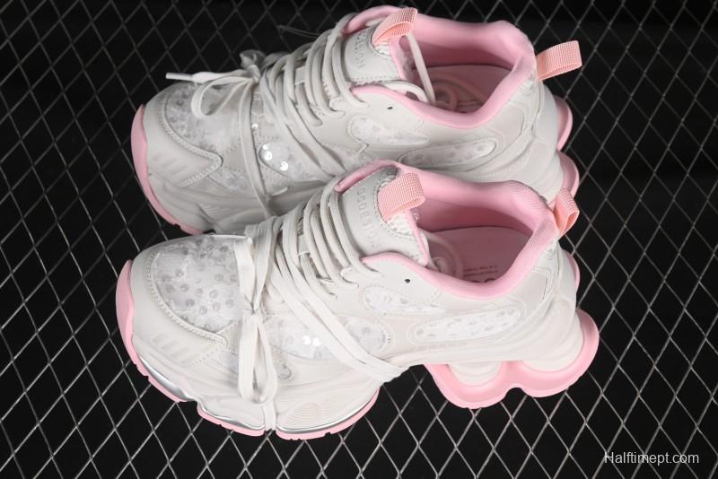 GG-CC Star Same Style Lace-Up Hollow-Out Chunky Sneakers with 5cm Hidden Heel - G25U9988