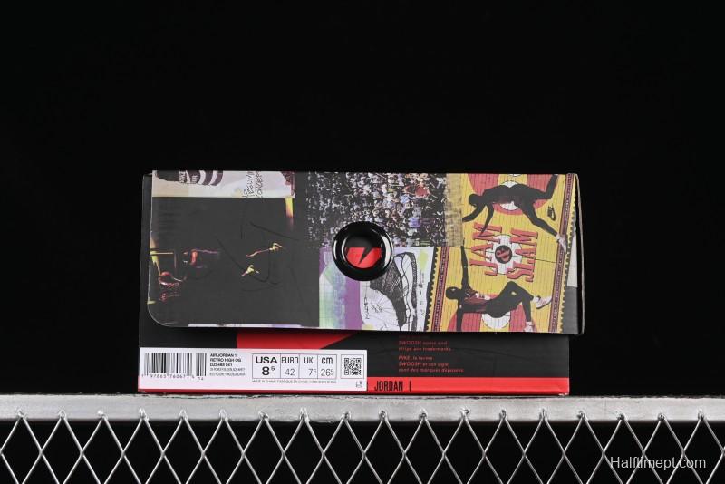 Nike Air Jordan 1 High OG AJ1 Fragment Design Collaboration High-Top Basketball Shoes - DZ5485-041