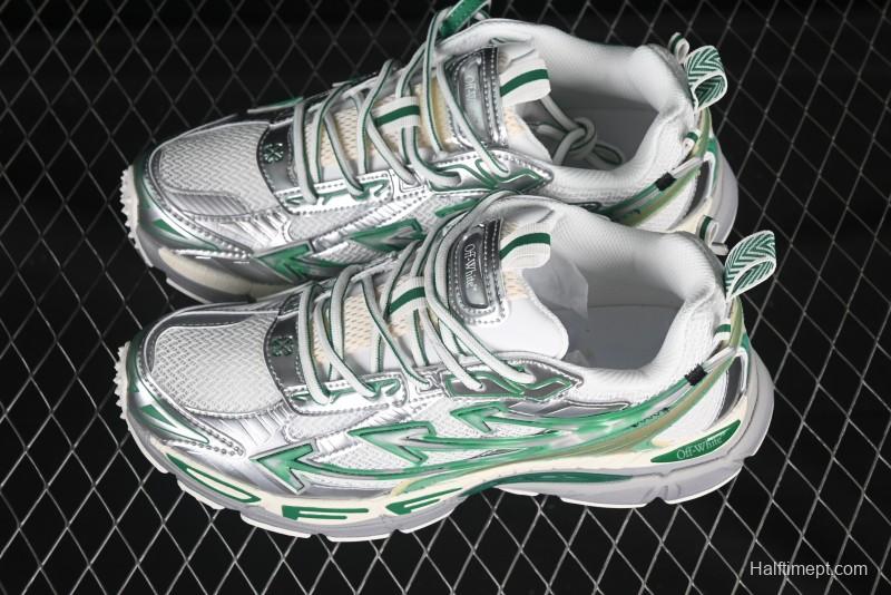 Off-White Be Right Tie-Dye Green Low-Top Lifestyle Casual Shoes - X.E5