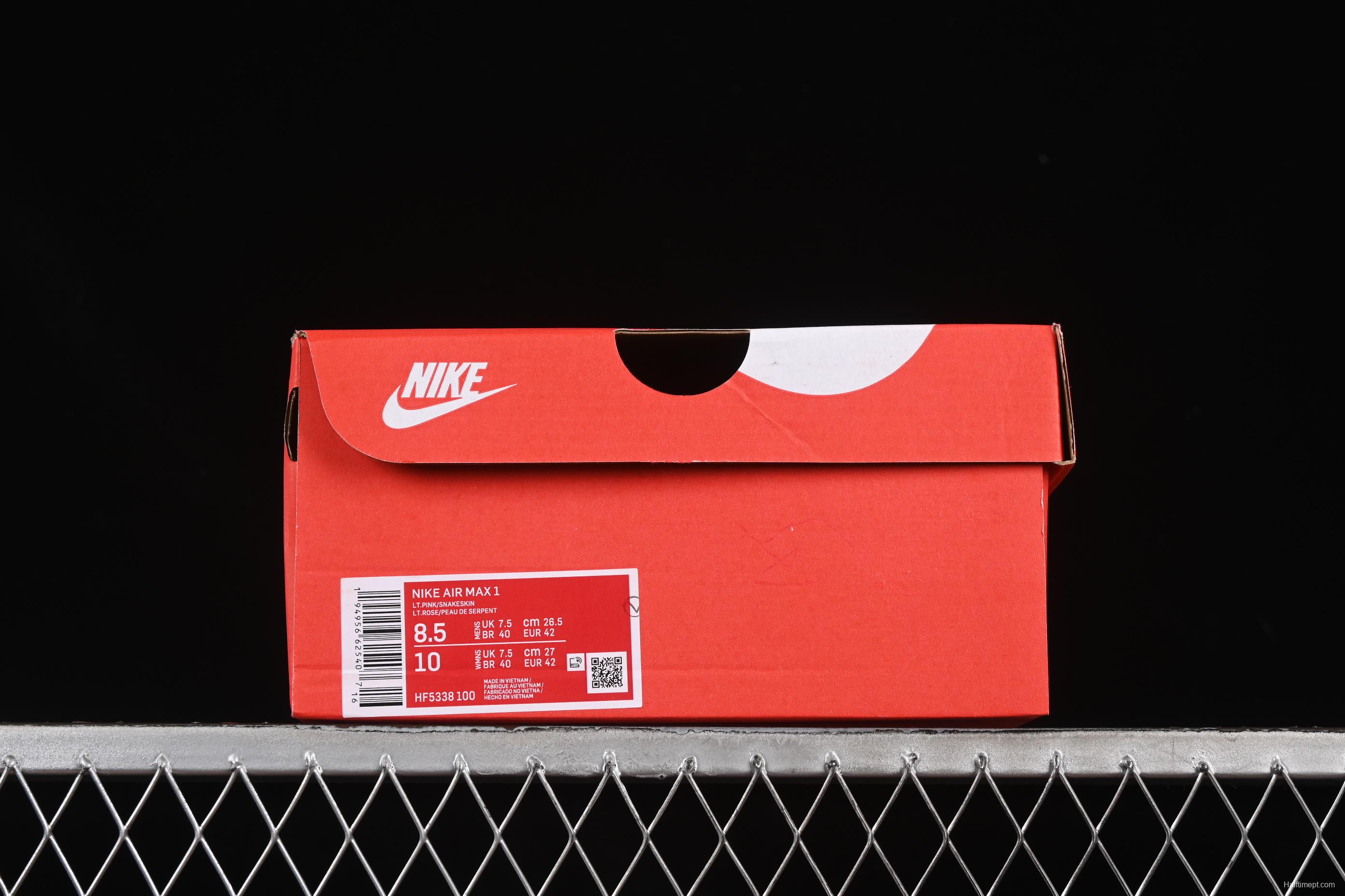 Nike Air Max 1 Retro Running Shoes with Half-Sole Air Cushion - HF5338-100