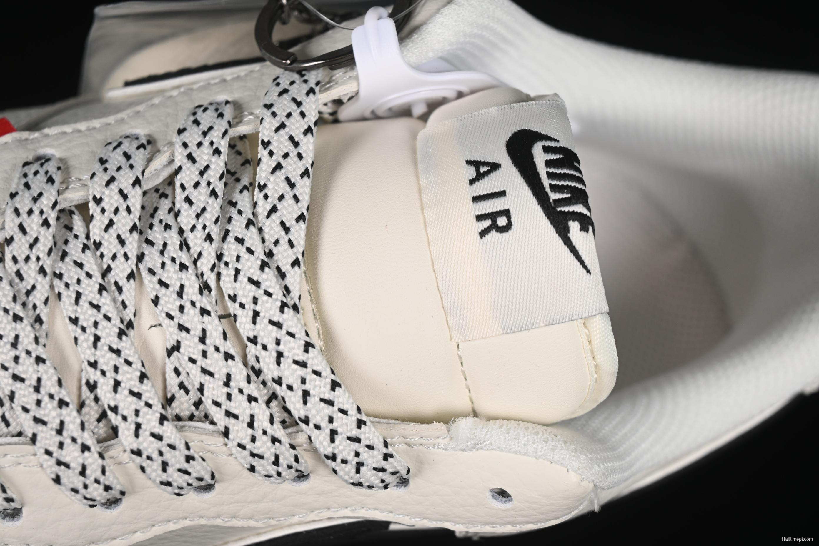 Nike Air Force 1 '07 Low Stussy Collaboration Dual-Tone Red Tag Casual Sneakers - CS5288-010