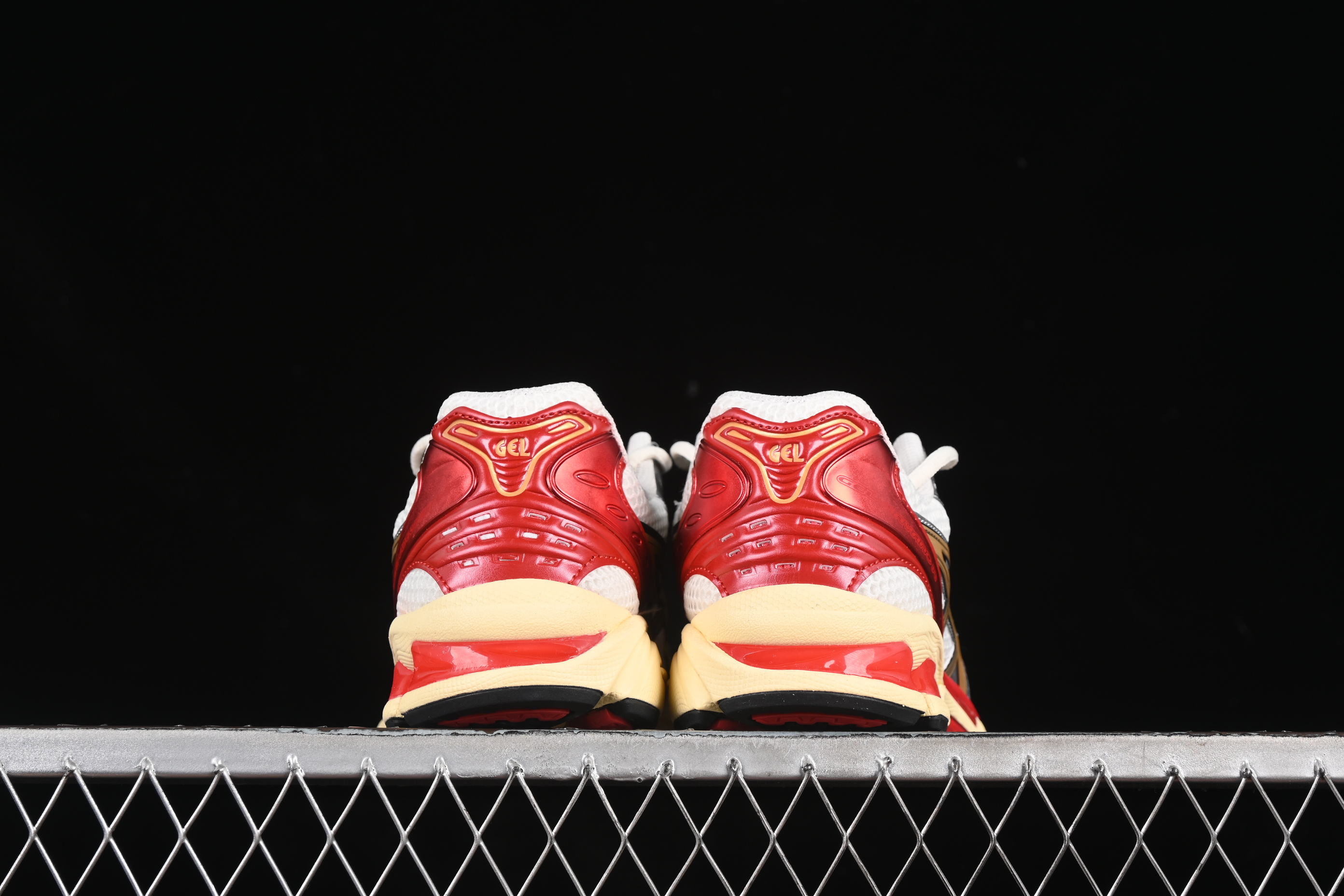 Asics Gel-Kayano 14 Running Shoes with Engineered Elastic Double-Layer Recycled Knit Upper and 3D Visible GEL Cushioning - 1203A692-100