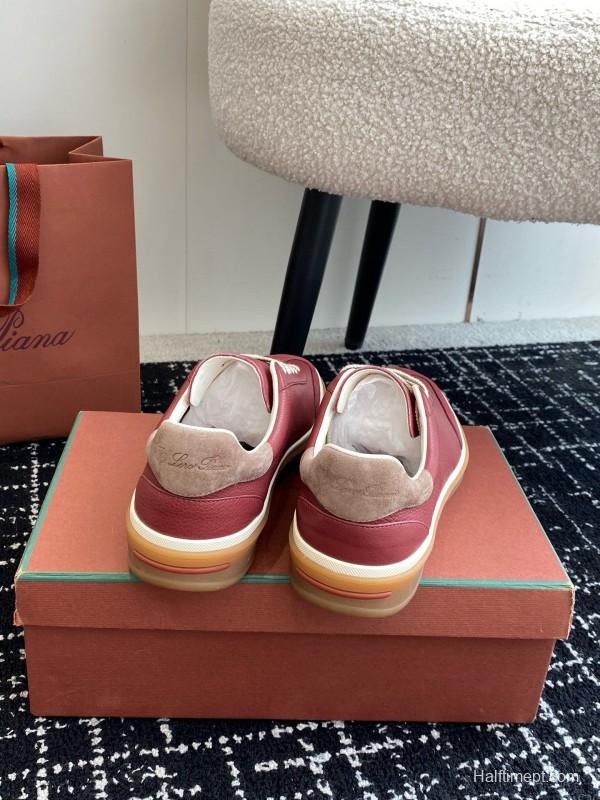 2024 Unisex LP Red Pink Leather Sneakers MJ00320