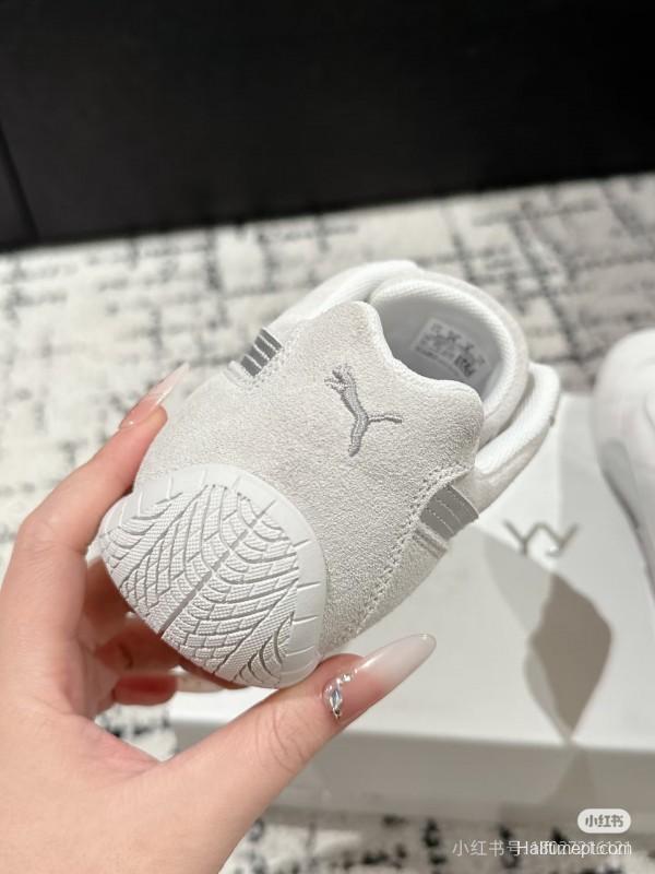 2025 Women Puma White Leather Sneakers KFY00260