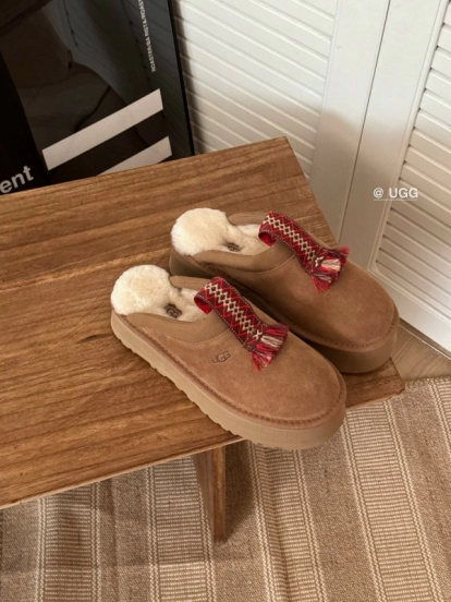 2024 UGG Brown Suede Slippers MJ00230