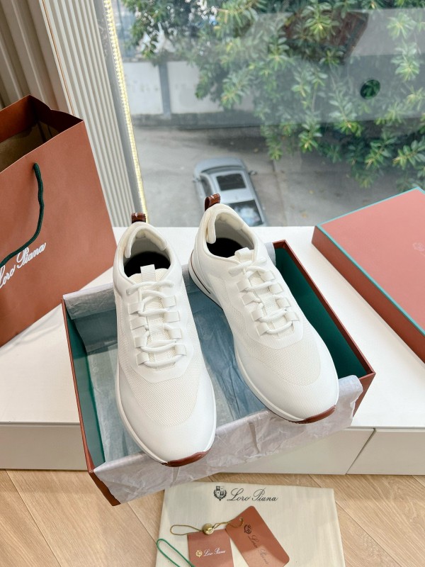 2024 Unisex Le Parmentier White Knit Top Version Thick Sole Casual Shoes MJ00340(F)