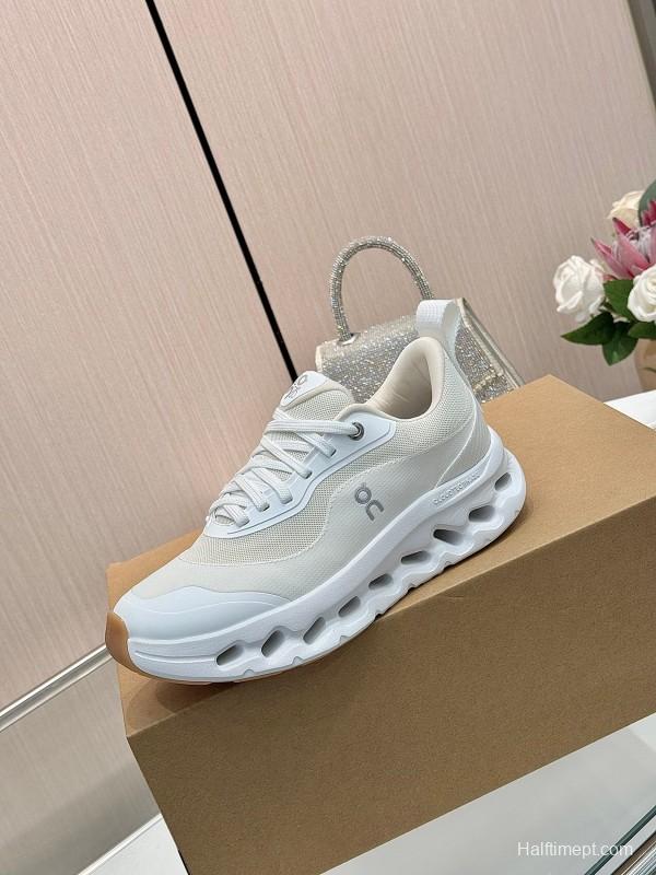 2025 Unisex Loewe White Green Orange Blue Black Grey Polyester Mesh Running Shoes Loewe X On KFY00300