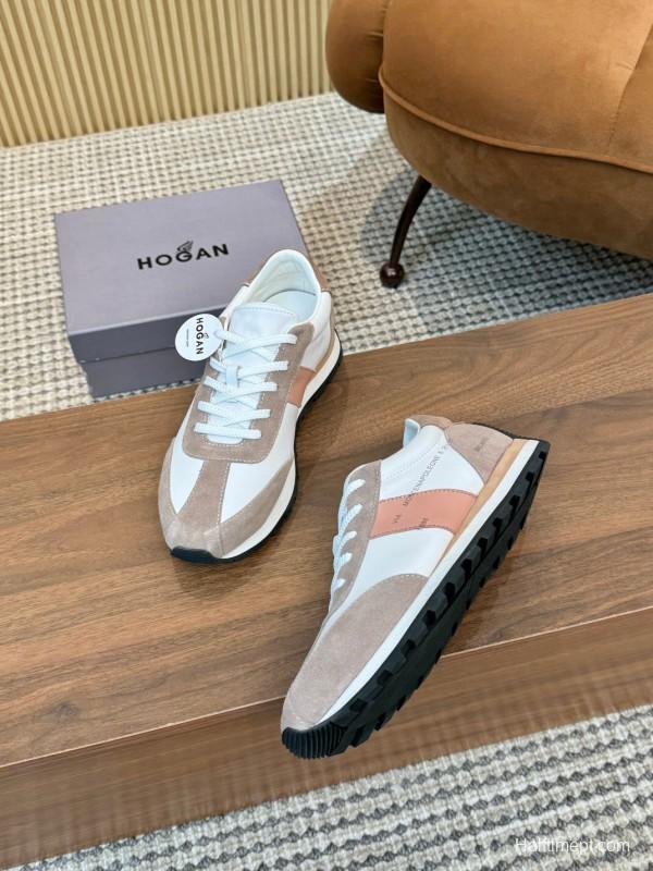 2025 Unisex TOM FORD White Brown Suede Leather Sneakers LY00360(F)/LY00370(M)