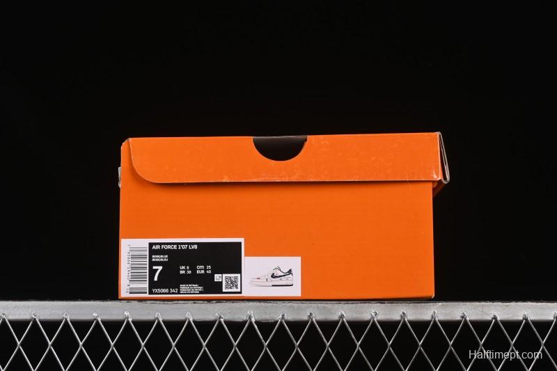 Nike Air Force 1 '07 Low LV Collaboration Dual-Tone Blue Denim Hook Low-Top Casual Sneakers - YX5066-342