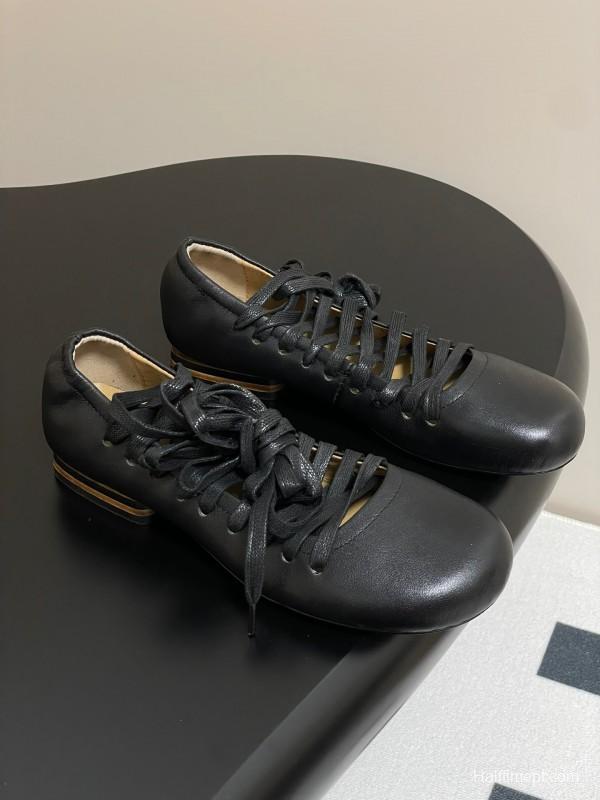 Lemaire 2025 SS Early Spring New Ballet Flats Derby Shoes Flat Sole Chunky Heel Single Shoes - KFY00310