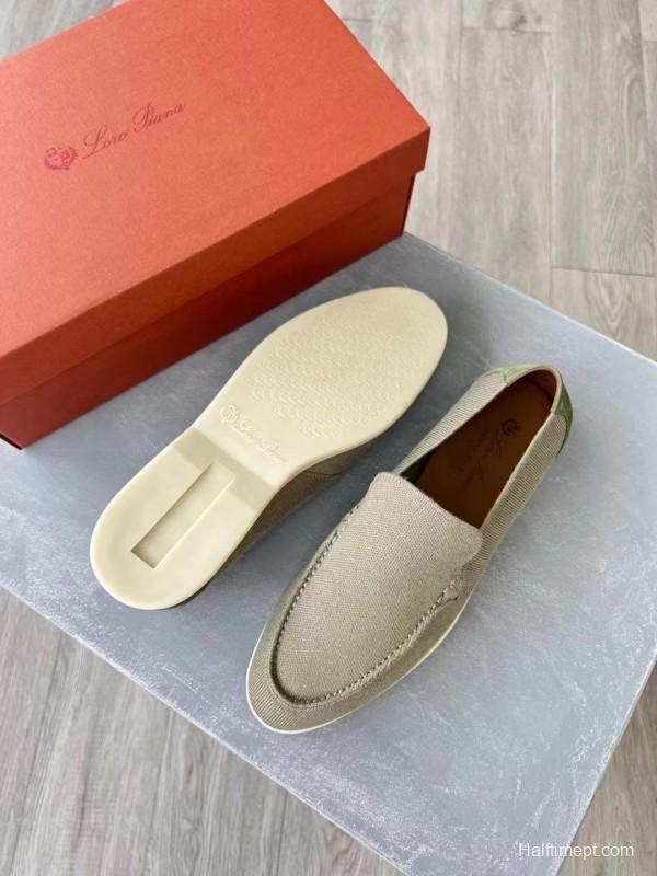 2025 Unisex Kiton Brown Wool Blend Loafers AS00280