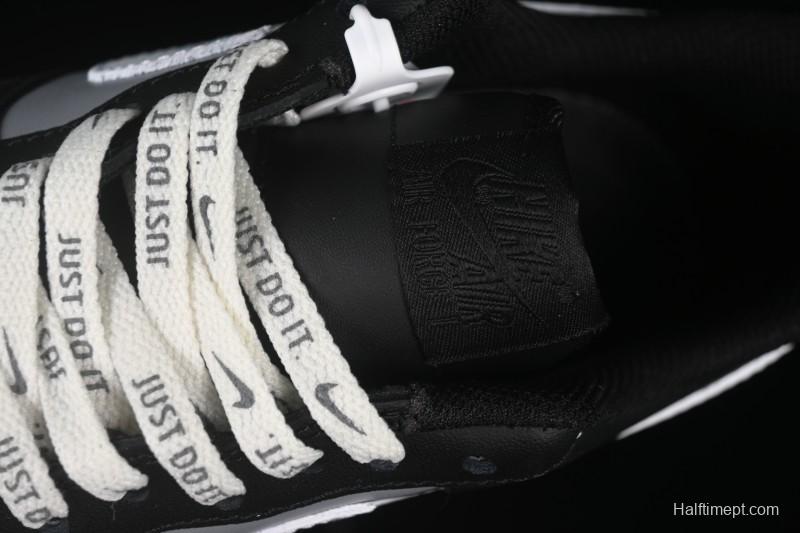 Nike Air Force 1 '07 Low Black Silver Court Low-Top Casual Sneakers - ZH0316-085