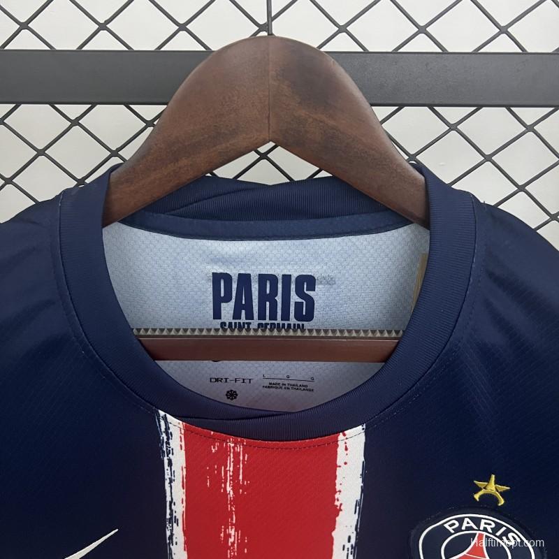 1 Star 24/25 PSG Home Jersey With 25 Champions Printing