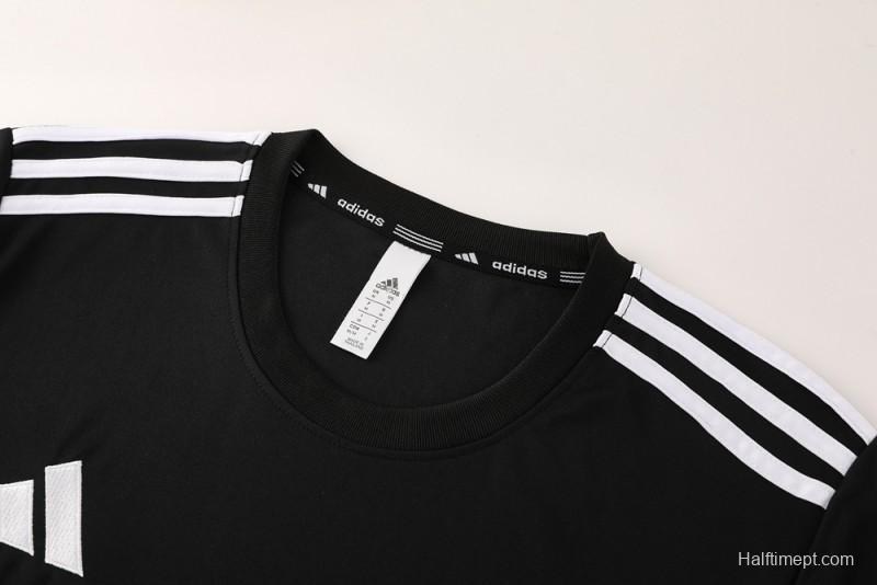 2025 Adidas Black Short Sleeve Jersey+Shorts