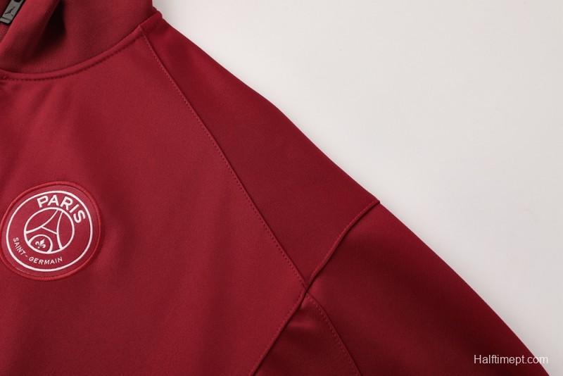 25/26 PSG Red Full Zipper Jacket +Long Pants