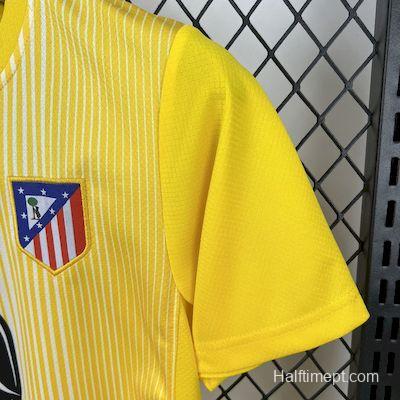 2025/26 Kids Atletico Madrid Yellow Goalkeeper Jersey