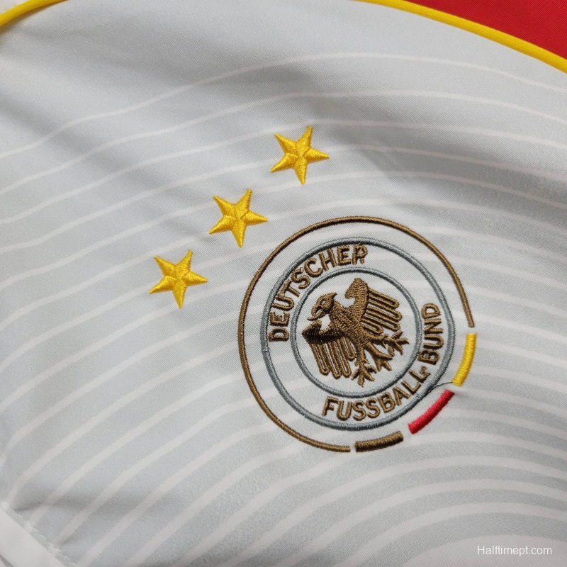 2025 Germany Jacket White/Red Windbreaker