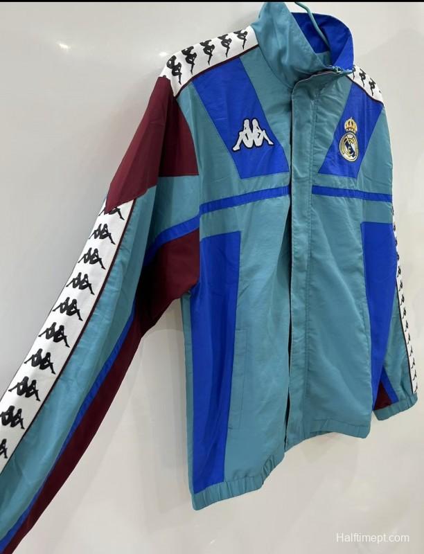 25/26 Real Madrid 1967 Style Blue Windbreaker