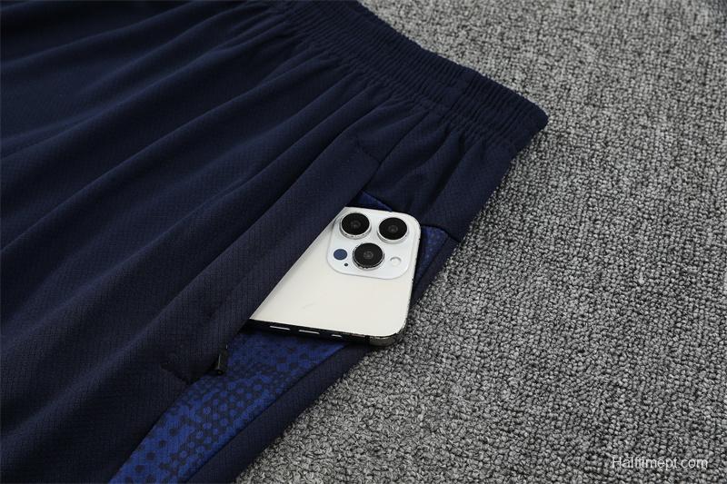 25/26 Olympique de Marseille Lake Blue Camouflage with XS Short Sleeve+Soccer Shorts