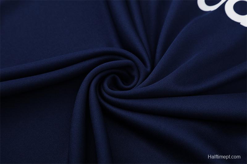 Retro 05/06 Real Madrid Royal Blue Half Zipper Jacket