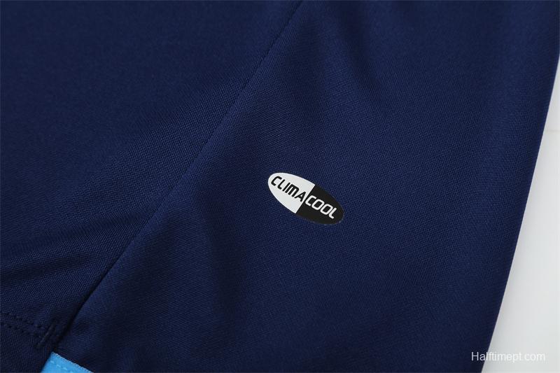Retro 05/06 Real Madrid Royal Blue Half Zipper Jacket