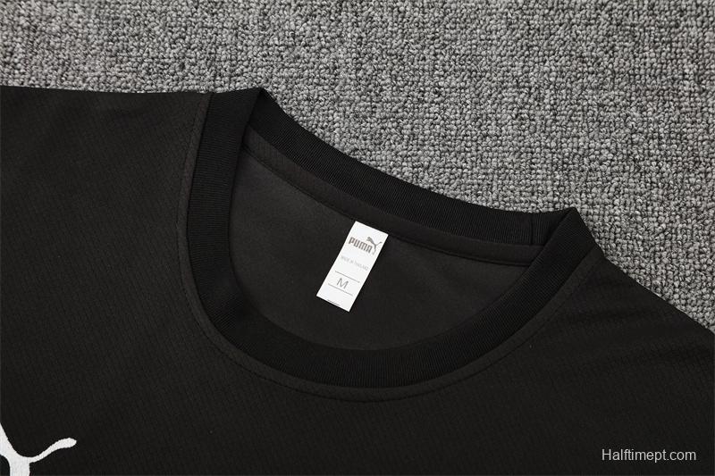 25/26 Manchester City Black with XS Short Sleeve+Soccer Shorts