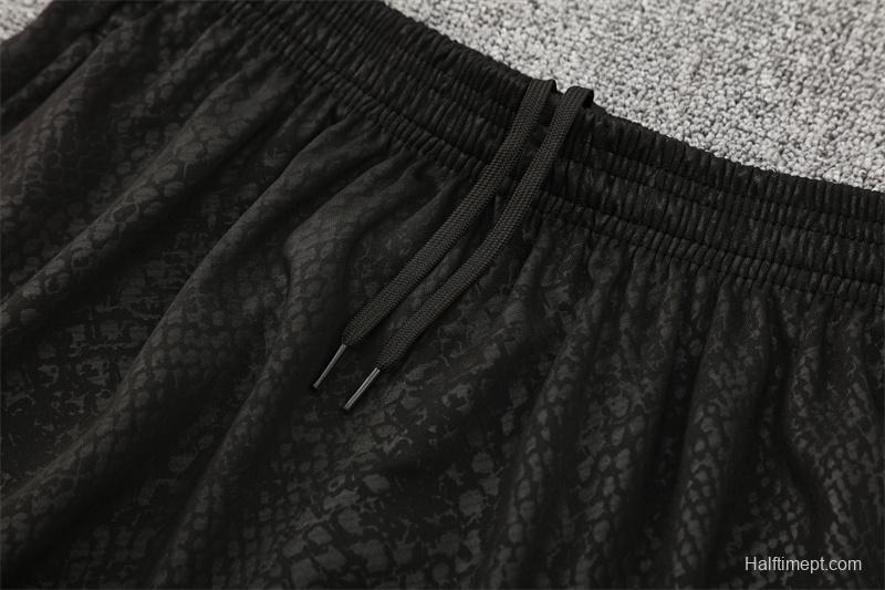 25/26 Barcelona Black Joint Edition Half Zipper Jacket+Long Pants