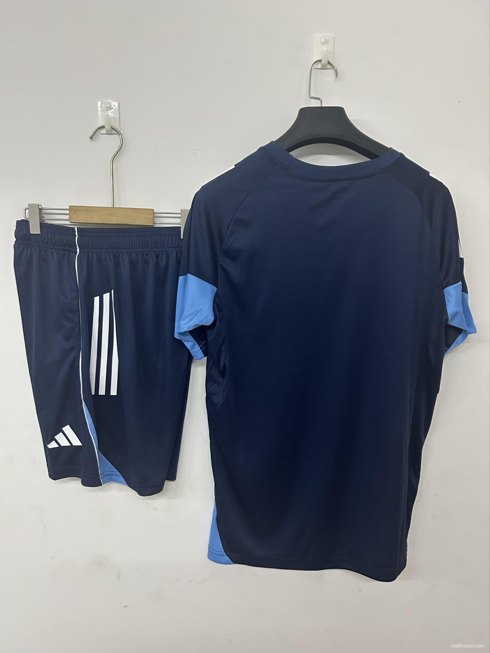 25/26 Al-Nassr Pre-Match Jersey Royal Blue+ Shorts