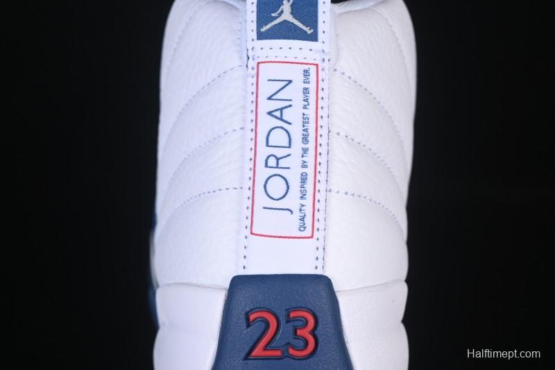 Nike Air Jordan 12 Retro French Blue And White Basketball Shoes - CT8013-114