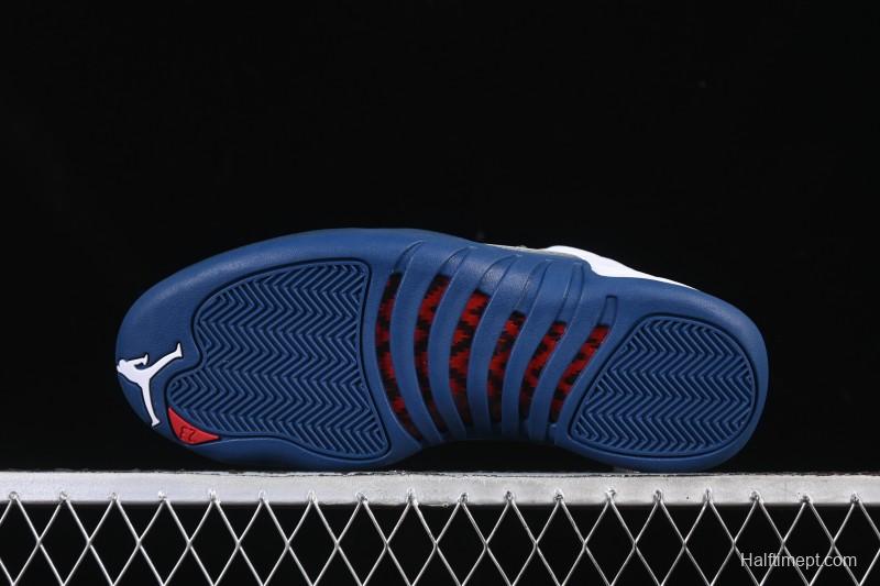 Nike Air Jordan 12 Retro French Blue And White Basketball Shoes - CT8013-114