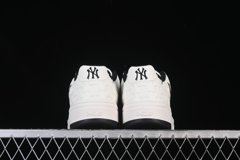 New York Yankees Bigball Chunky Embo Monogram Height Increasing Thick Sole Casual Sneakers - 3ASXE035N50CRL