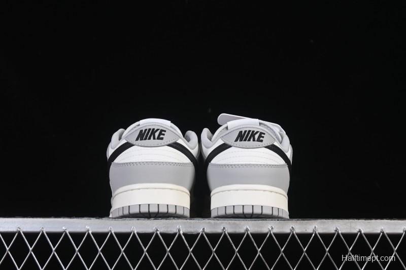 Nike SB Dunk Low White Black Grey Low-Top Casual Skate Shoes - IB3079-101