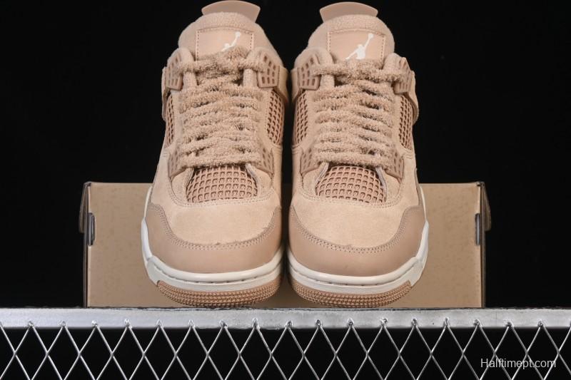 Nike Air Jordan 4 Retro Cozy Girl Warm Yellow Sneakers - HV0823-200