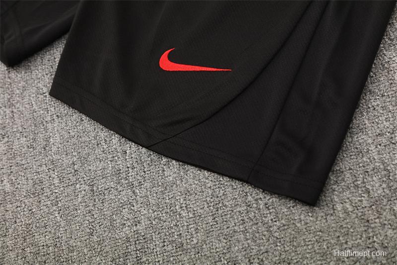 25/26 PSG Black T90 with XS Short Sleeve+Soccer Shorts