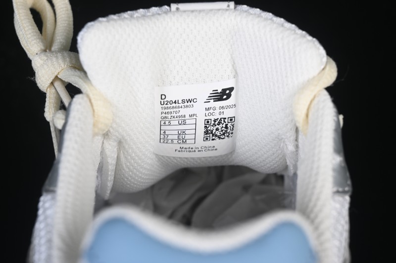 New Balance 204 Series Retro Casual Running Shoes with Breathable Mesh Upper - U204LSWC