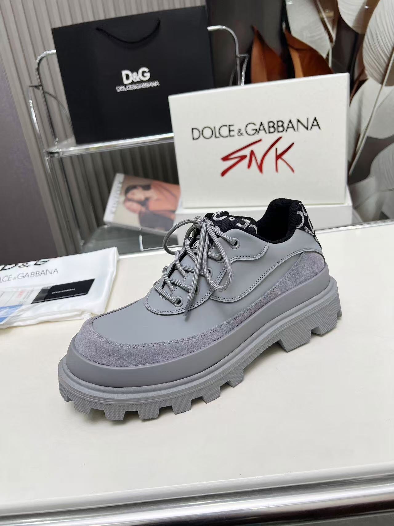 D&G Chunky Derby Casual Platform Shoes - AS00340