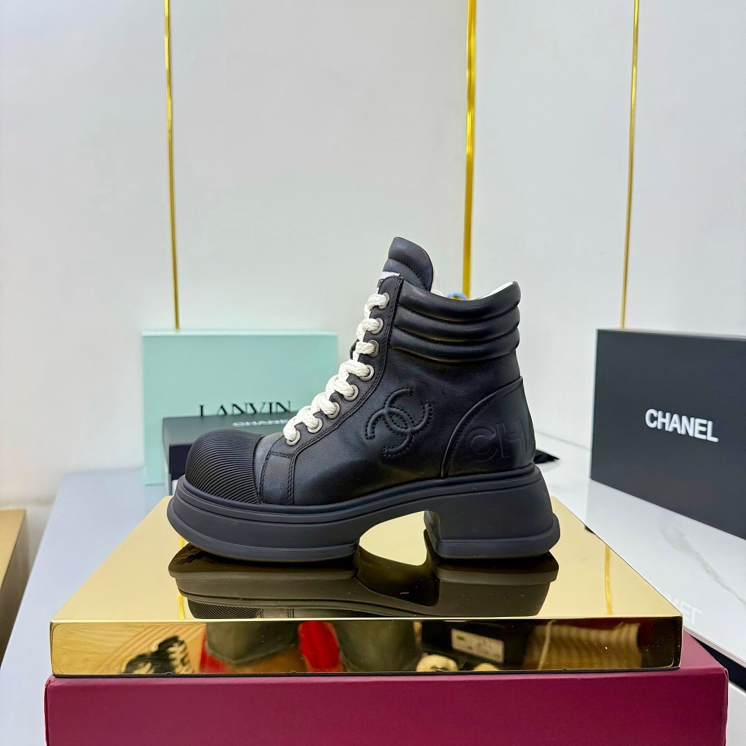 Chanel 2025 SS Short Boots Essential Fall Winter Heavy Duty Style - LY00400