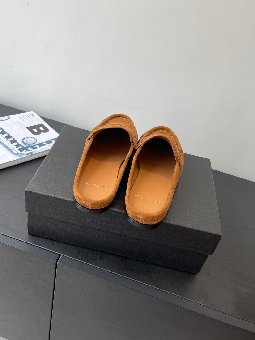 Saint Laurent Classic Loafer Mule Flats - KFY00320