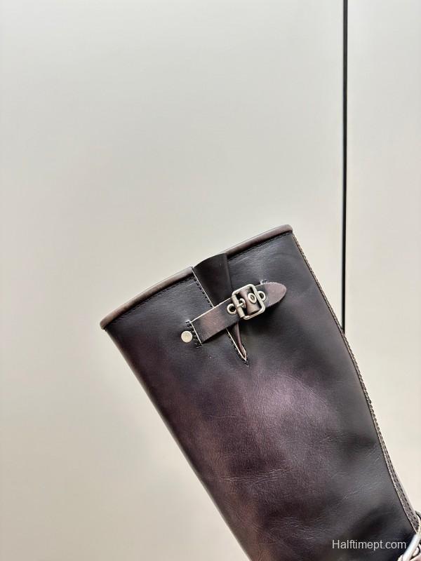 Miu Miu Fall/Winter 2025 Limited Edition Punk Style Martin Boots - LY00500