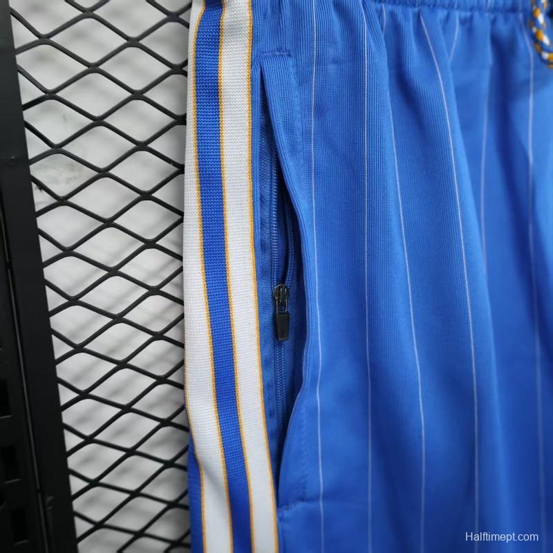25/26 Real Madrid Blue with White Pinstripes Shorts